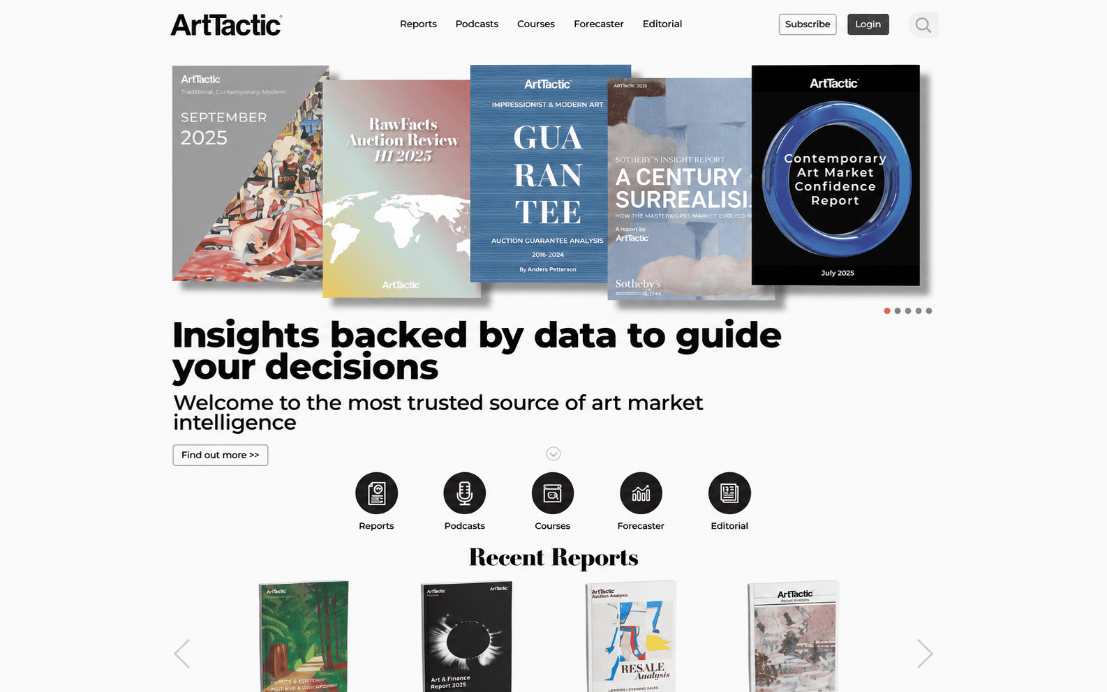 ArtTactic platform screenshot